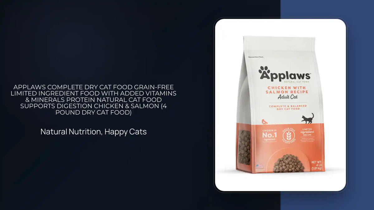 Applaws Complete Dry Cat Food Grain-Free Limited Ingredient Food with Added Vitamins &amp; Minerals Protein Natural Cat Food Supports Digestion Chicken &amp; Salmon (4 Pound Dry Cat Food) by@Outfy