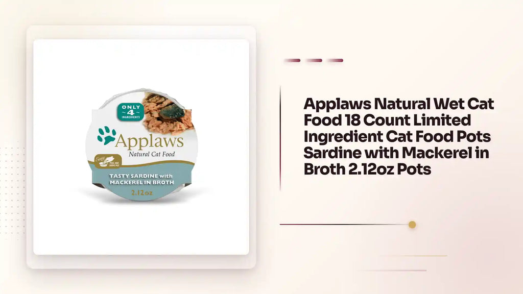 Applaws Natural Wet Cat Food 18 Count Limited Ingredient Cat Food Pots Sardine with Mackerel in Broth 2.12oz Pots by@Outfy